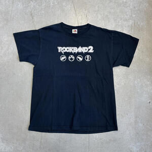 Vintage 2000s RockBand 2 Video Game T-Shirt Large Black